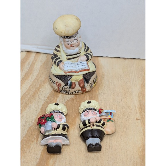 Hershey's Other - Vintage Hersheys Baker Bell and Magnets Set J.H. Schuler Christmas Kitchen Decor